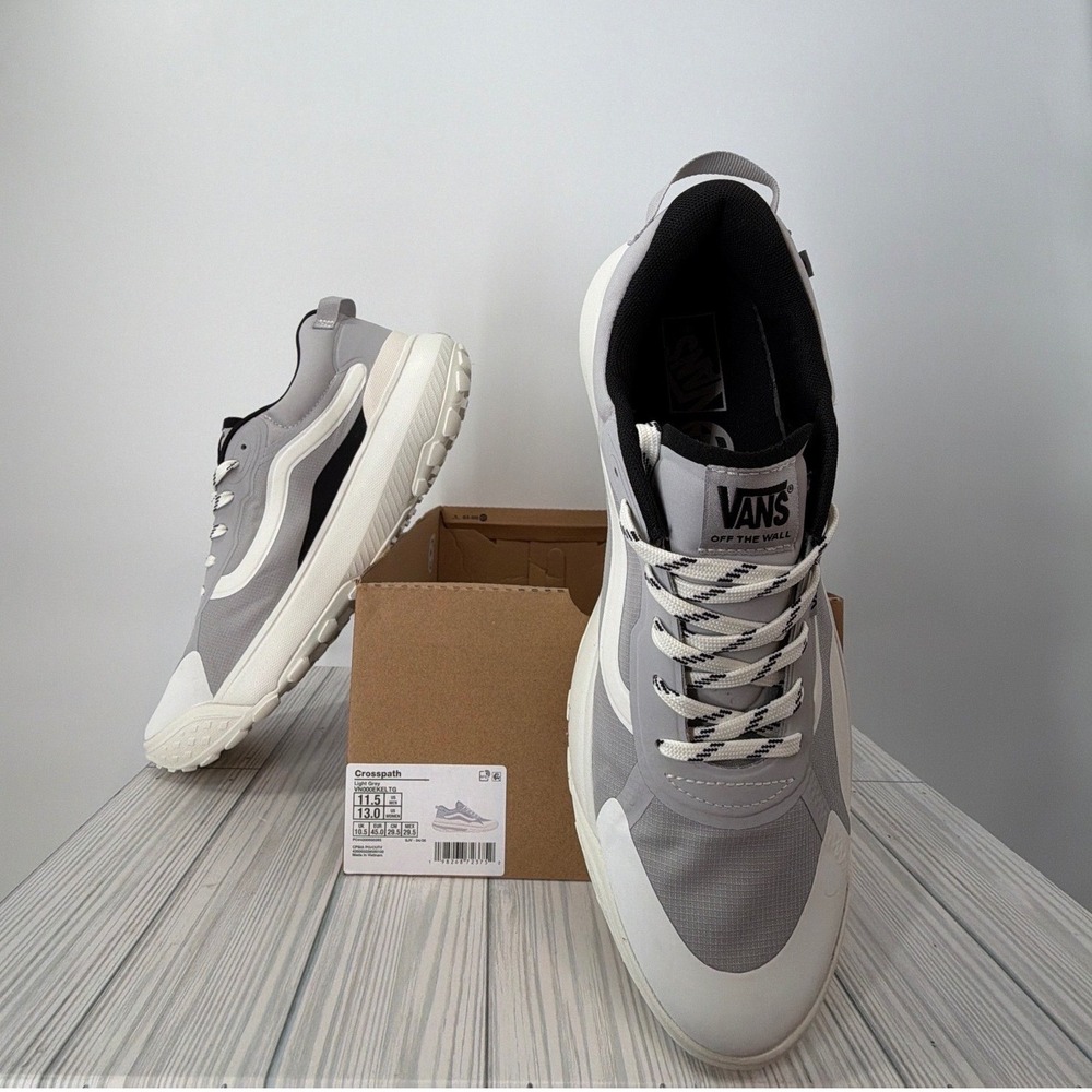 Vans Crosspath Light Grey MTE Mens Low Top Lace Up Sneakers Size 11.5 NEW